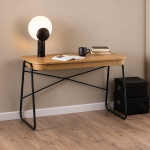 Blueton Office Desk with 2 Drawers in Black and Oak