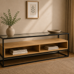 Randolf TV Unitin Black and Oak