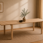 Linley Extendable Dining Table in White Oak 200/300 x 100 x 75cm