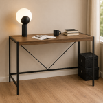 Bahamas Office Desk in Black and Oak