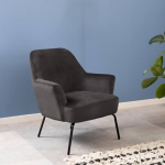 Melissa Lounge Chair in Dark Grey