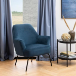 Melissa Lounge Chair in Navy Blue