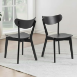 Roxby Dining Chairs in Black Set of 2