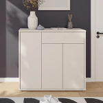 Alice Springs Shoe Cabinet with 3 Doors Push-to-Open & 1 Drawer Push-to-Open in Sand