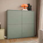 Alice Springs 4 Door Large Storage Cabinet with Push-to-Open Doors in Sage Green