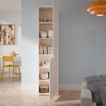 Alice Springs Narrow Tall Cupboard with 2 Push-to-Open Doors in Sand - Image 2