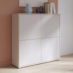 Alice Springs 4 Door Storage Cabinet with Push-to-Open Doors in Sand