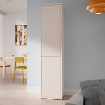 Alice Springs Narrow Tall Cupboard with 2 Push-to-Open Doors in Sand