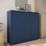Alice Springs Shoe Cabinet with 3 Doors Push-to-Open in Night Blue