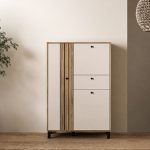 Grafton 3 Door 1 Drawer Cabinet In Cream and Oak