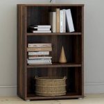 Essential Low Narrow 2 Shelf Bookcase in Vintage Oak