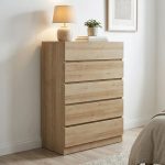 Naia Chest of 5 Drawers in Jackson Hickory Oak