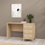 Madrid Desk 3 Drawers in Jackson Hickory Oak