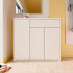 Alice Springs Sideboard with 3 Doors Push-to-Open & 1 Drawer Push-to-Open in Sand