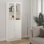 Basic Tall Wide (4 Shelves) 4 Door Combination Unit in White