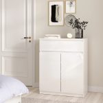 Naia Sideboard 1 Drawer 2 Doors in White High Gloss