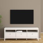 Madrid TV Unit 3 Drawers in White