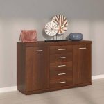 Imperial 2 Door 5 Drawer Sideboard in Dark Mahogany Melamine