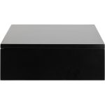 Avignon Square Bedside Table with 1 Drawer in Black - Image 3