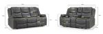 Harald Electric Recliner Sofa Grey 3+2 Seater - Image 7