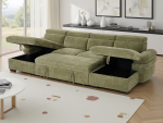 Hudson Sofabed Green U Shape Corner - Image 2