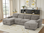 Hudson Sofabed Grey U Shape Corner - Image 4