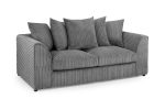 Harley Jumbo Sofa Grey 3 Seater - Image 2
