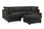 Carnaby Classic Sofa Black U Shape Corner - Image 3