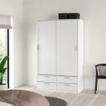 Line Wardrobe with Sliding Doors & Drawers