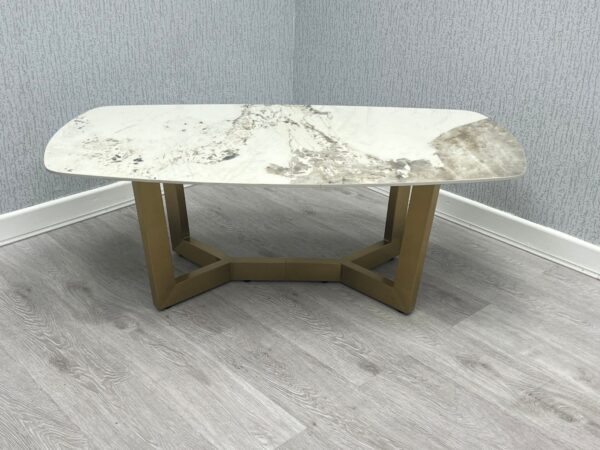 CT1311-5-600x450 Sorrento Oval Ceramic Gold Coffee Table - Image 1