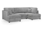 Carnaby Sofa Boucle Grey U Shape Corner - Image 2
