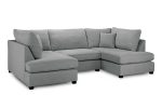 Carnaby Classic Sofa Grey U Shape Corner - Image 3