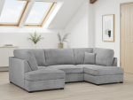 Carnaby Sofa Boucle Grey U Shape Corner - Image 3
