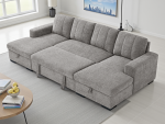 Como Sofabed Grey U Shape Corner - Image 2