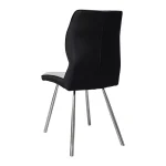 Zermatt Dining Chair (Grey PU with Grey Fabric) - Image 4
