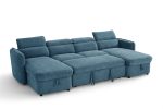 Capri Sofabed Blue U Shape Corner - Image 4