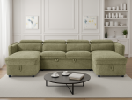 Capri Sofabed Green U Shape Corner - Image 2