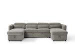 Capri Sofabed Grey U Shape Corner - Image 5