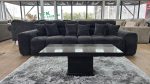 Jacob Sofa Black 4 Seater - Image 6