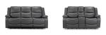Harald Electric Recliner Sofa Grey 3+2 Seater - Image 8