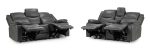 Harald Electric Recliner Sofa Grey 3+2 Seater - Image 5