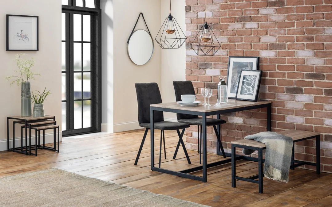 tribecca-table-bench-2-monroe-chairs-roomset_1080x Tribeca Dining Table - Image 1