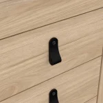 Barcelona Bedside Table 3 Drawers in Jackson Oak Hickory - Image 7
