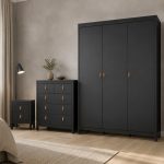 Barcelona Package - Bedside Table 2 Drawers  Chest 5 Drawers  Wardrobe with 3 Doors