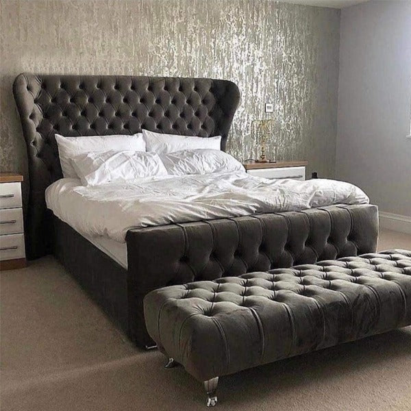 KANDAL-SLEIGH-BED-01 Kandal Sleigh Bed - Image 1