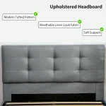 HOMCOM Double Ottoman Bed with Gas Lift Storage - Image 7