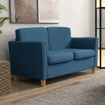 HOMCOM 2 Seater Loveseat Sofa – Blue Modern Sofa
