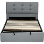 HOMCOM Double Ottoman Bed with Gas Lift Storage - Image 6