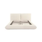 Romp 100% Recycled Linen Super King Bed – Cream Sustainable Upholstery - Image 4