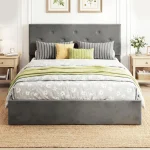 HOMCOM Double Ottoman Bed with Gas Lift Storage for 140 x 190 cm Mattress - Image 7